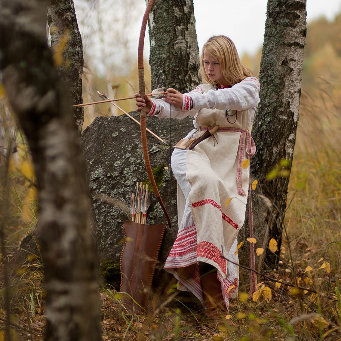 Sexy photo Girls in Slavic costumes in Arequipa